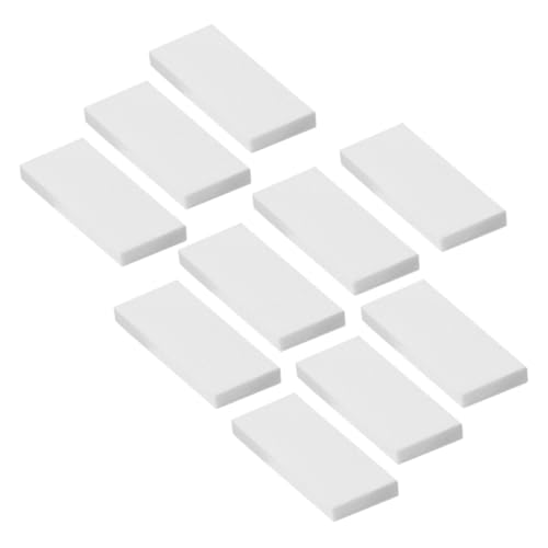 Levemolo Guitar Bone Saddle and Nut 10 Pcs Beef Bone Nuts Replacement for Acoustic Classical Guitars Tone