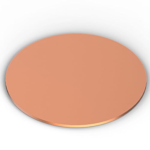 COYOUCO Pure Round Copper Sheet,Pure Copper Sheet,2Mm Thickness,15-50Mm Diameter,Film Attached Round Copper Plates,2Pcs,30mm