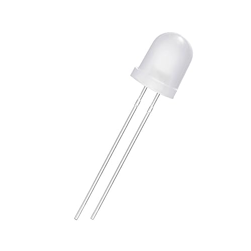 WHWRCADV 5 Pcs 8mm LED Diode White Red Green Blue Yellow RGB Tricolor Common Anode Cathode F8 2Pin 4 Pin DIY PCB Emitting Light Lamp Bulb(Diffused Lens Green)
