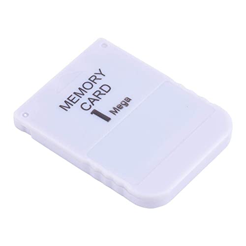 Diyeeni Memory Card Portable 1MB Memory Card Stick for Sony PS1 Compatible with Any Playstation One Games White