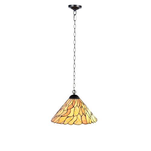 Abat-jour en verre Tiffany Jade Ø33 pour illuminer votre salon chaleureux