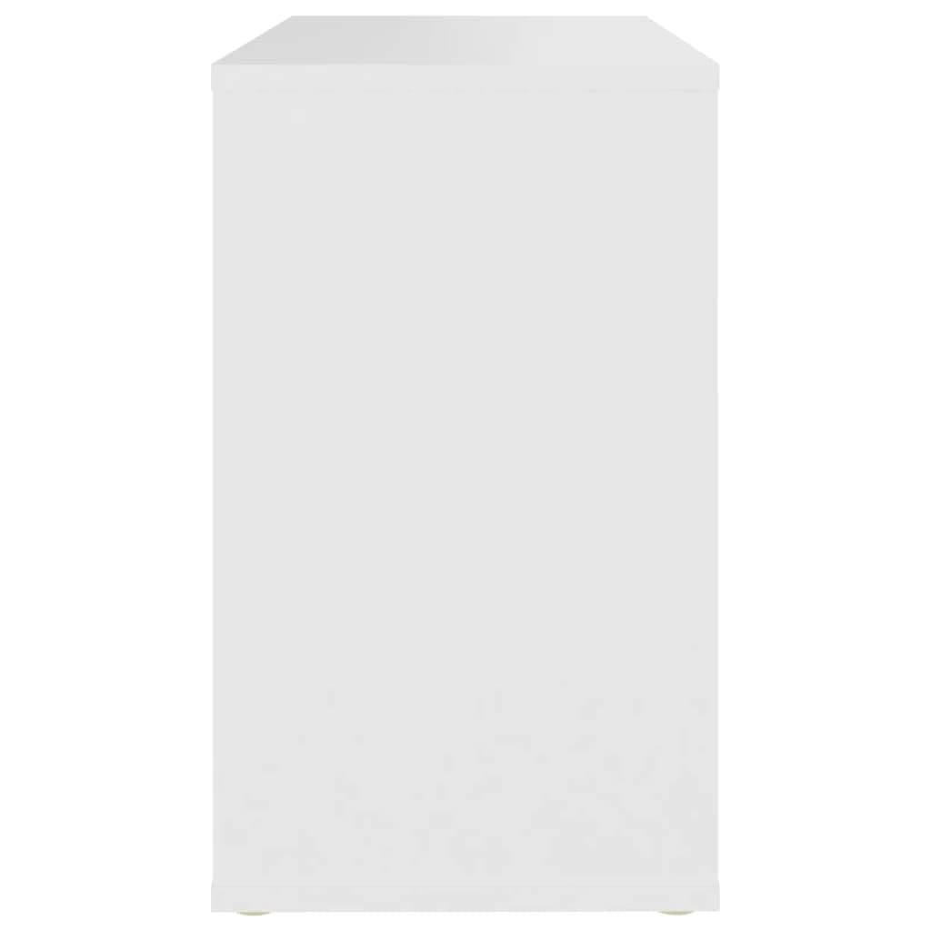 vidaXL Beistelltisch Beistellschrank Sideboard Kommode Beistellregal Schrank Mehrzweckschrank Standregal Weiß 60x30x50cm Holzwerkstoff