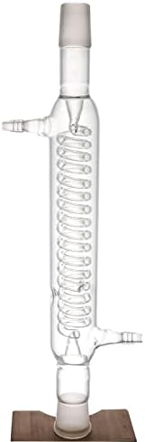 Glass Graham Condenser 300mm Jacket Length with 24/40 Joint Distillation Kit Equipment Apparatus