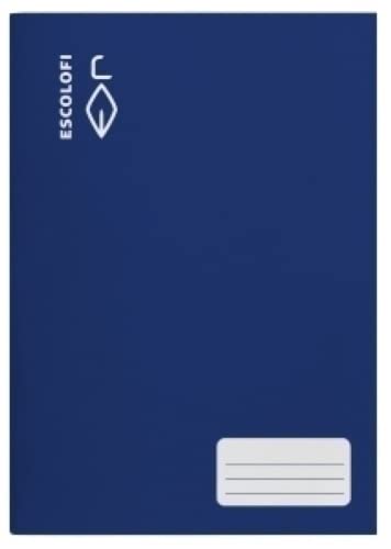 Notizbuch SCOLOFI A4, 32 Stunden, quadratisch, 5 x 5, 70 g, Pauta C/Rand, blau, 10 Stück