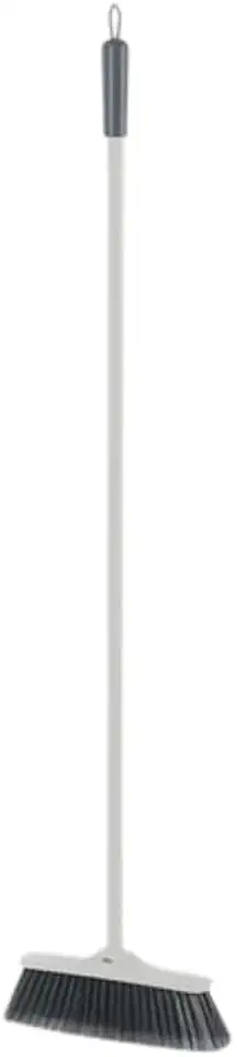 Vassoura Multiuso Com Cabo Aço Limpeza Interna Cerdas Macias Sintética Flow Piso Liso Porcelanato Madeira Laminado - Ou