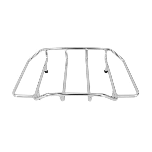 Porte-bagages de coffre moto finition chrome de qualité supérieure - 7