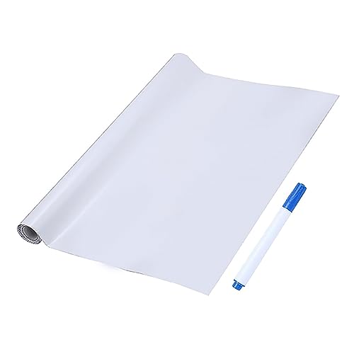 GLUN® 45 * 200cm White Board Sticker for Children, Shop Board, Marker Drawing Self-adhesive Removable static sheet, Self Adhesive DIY Erasable for Growing kids (B0CDWTWKZ3) Amazon Price History, Amazon Price Tracker