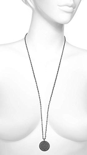 Image of Valar Morghulis Necklace Stainless Steel Coin On Gunmetal Chain