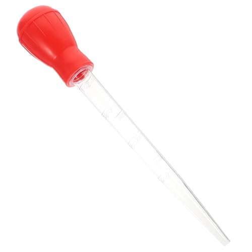 Cabilock 1 Pc Bomba de condimento para Pavo Buttercream Aceite Gourmet Salsa dispensador Jarabe Gasolina pipetas inyectoras de Sabor gotero de Aceite de Cocina Tubos de condimentos Rojo