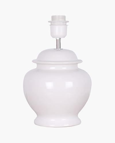 Image of Homesake Ceramic Table Lamp for Bedroom Living Room,Incandescent,Modern Pleated Lampshade Bedside Light,Nightstand for Home Office,Minimalist Nordic Style Accent Lighting Decor,White Pleated Shade