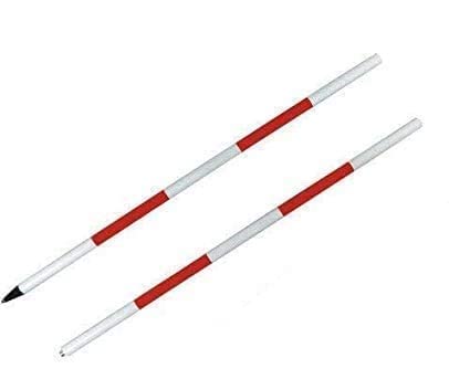 Ranging Rod For Survey Used In Civil Department During Construction 2 MTR 2 Fold Surveying Instrument (PACK OF 5)