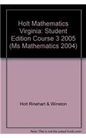 Holt Mathematics Virginia: Student Edition Cour... 0030379792 Book Cover