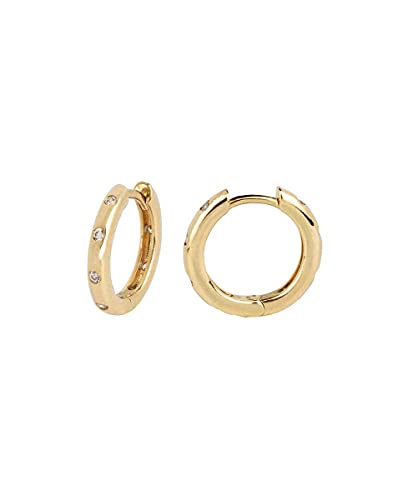 Pendientes Vidal & Vidal colección Trendy acabados en oro 18 Kt con circonitas