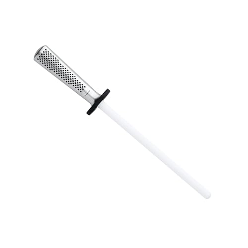 Global G-45 - Afilador de cerámica (acero inoxidable, 24 cm, CROMOVA 18)
