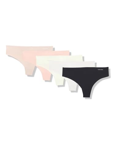Image of Calvin Klein Women's Invisibles Seamless Thong Panties (5 Pack)