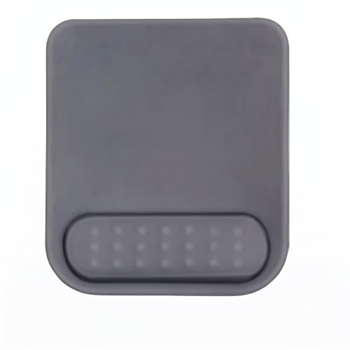 Image of Mouse Pad with Gel Wrist Rest Support, Ergonomic Mouse Cushion with Non Slip Rubber Base Mouse Pad for Laptop, Computer, Gaming, Office (Dark Grey, Rectangular)