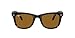 Price comparison product image Ray-Ban RB4105 Folding Wayfarer Sunglasses 50 mm, Non-Polarized, Light Havana/Crystal Brown