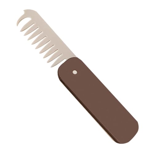 ポケットコーム - 折りたたみ式ポケットコーム | 2イン1 メンズコーム | 折りたたみ式ポケットコーム 男性用 | 静電気防止ヘアコーム | 細い歯の櫛 & ワイドトゥースコーム | 毎日のグルーミングスタイリングヘア