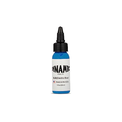 DYNAMIC - Tinta para tatuagem cor elétrica azul 1oz (30 ml)