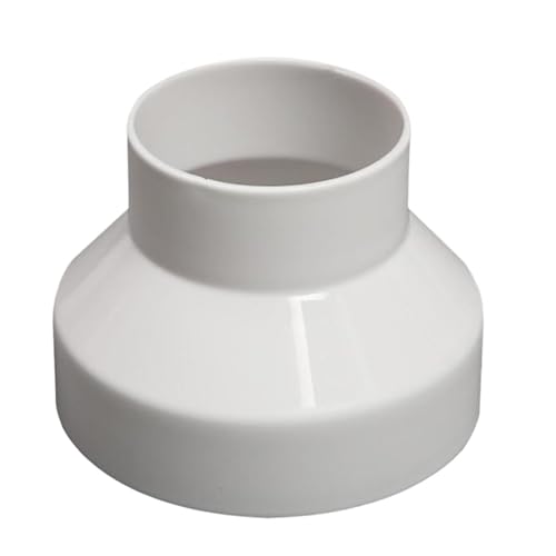 Yajuyi インライン換気システム用エアダクトアダプタ 100mm 〜 75mm アクセサリ ホワイト