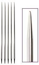 Knit Pro 10 cm x 3.5 mm Nova Double Pointed Needles, Silver
