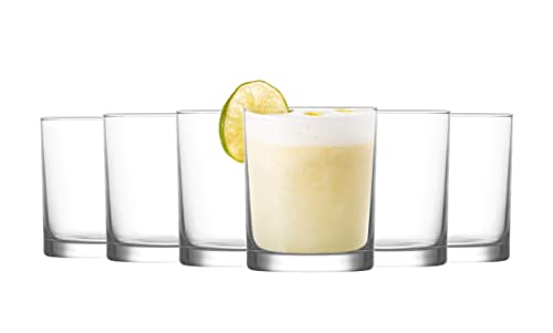 UNISHOP Lot de 6 verres transparents simples de 280 ml en verre pour lave-vaisselle Cover