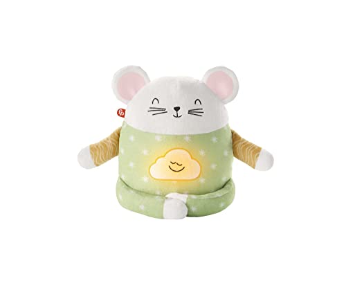 Fisher-Price - Ratón Meditación y Relax, Peluche con Sonidos Relajantes, Ejercicios Guiados de Meditación y Música, Juguete para Niños 2-5 Años, HJF21