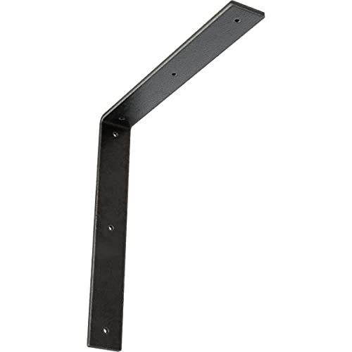 2" W x 14" D x 14" H Hamilton Steel Bracket, Antiqued Pewter