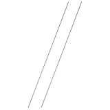 La confezione contiene 2 pezzi x barre filettate complete, dimensione filettatura: M2, lunghezza: 250 mm/10 pollici, passo filettatura: 0.4 mm, tipo di filettatura: filettatura metrica grezza