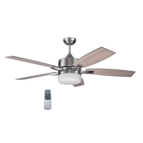 Image of Design House Grayson Ceiling Fan, 52 inch, Brushed Nickel