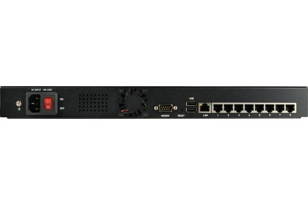 Raritan Dominion DLX2-108 KVM Switchbox - 8 Computer(s) - 1 Local User(s) - 1 Remote User(s) - 1920 x 1200-1 x Network (RJ-45) - 3 x USB1 x VGA - Rack-mountable - 1U