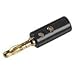 Multicomp Pro Banana Plug, Gold Plated, Black - PSG03481