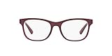 Armani Exchange A|X Damen Ax3057f Rechteckige Korrekturbrillenrahmen, Blackberry Wine milchig / demo-Objektiv,