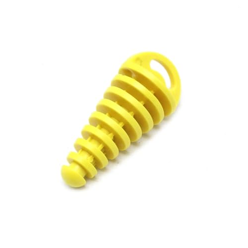 Silenciador escape motocicleta con tapón purga aire amarillo para XR400