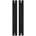 Ekena Millwork ARW102SB207X73BLH Americraft Two 2 Exterior Real Wood Spaced Board-n-Batten Shutters w/Z-Bar (Per Pair), 7 1/2"W x 73"H, Black