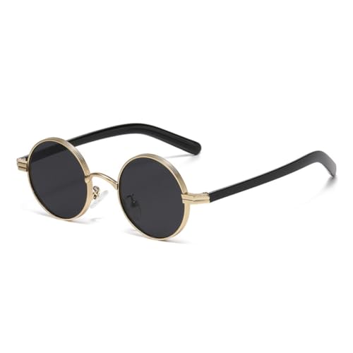Lunettes de soleil rétro rondes avec protection UV400 verres transparents contre les rayons solaires