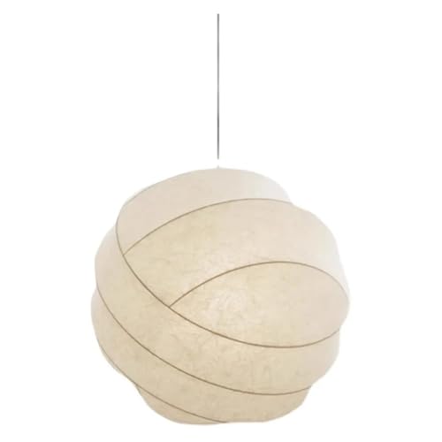 Suspension boule en soie blanche de 30cm pour créer une ambiance zen dans votre chambre à coucher