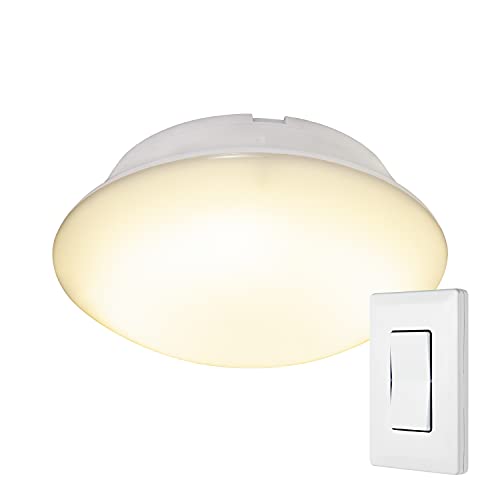 Energizer LED Ceiling Light Fixture, Battery Operated, Wireless Wall Switch Remote, 300 Lumens, Ceiling Light No Electricity, Perfect for Closets, Laundry Room, Garage, Shed and More, 58823-T1 by Energizer - Image 8