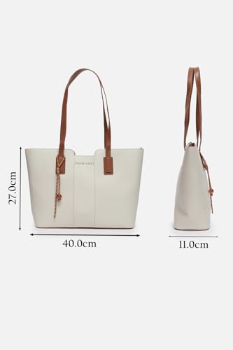 Image of Allen Solly Womens textured white HANDBAG