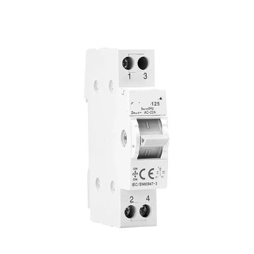 Disjoncteur 1P+N 125A GYHO8 modulaire phase neutre pour tableau électrique 230V