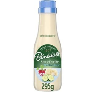 Benedicta Sauce Crudites Nature Extra Legere 295g Benedicta Nature Raw Vegetables Sauce Extra Light 295g