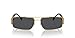 Versace Man Sunglasses Gold Frame, Dark Grey Lenses, 60MM