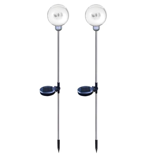 Lampe solaire fleur inox IP65 éclairage de jardin puissant 16 LED