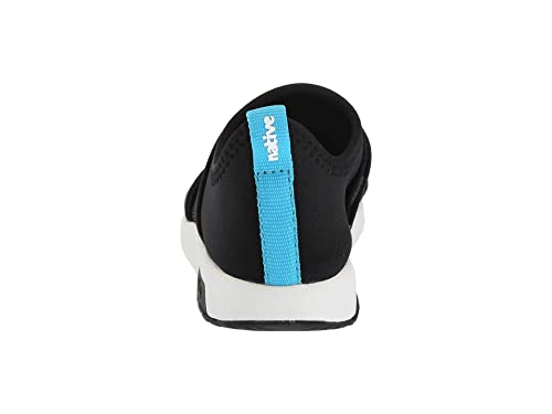 Native Shoes Kids Phoenix Unisex Shoes For Little Kids & Toddlers - Breathable Mesh Upper, Rubber Toe Bumper Slip-On Sneaks Jiffy Black/Shell White 9 Toddler M #TOP4