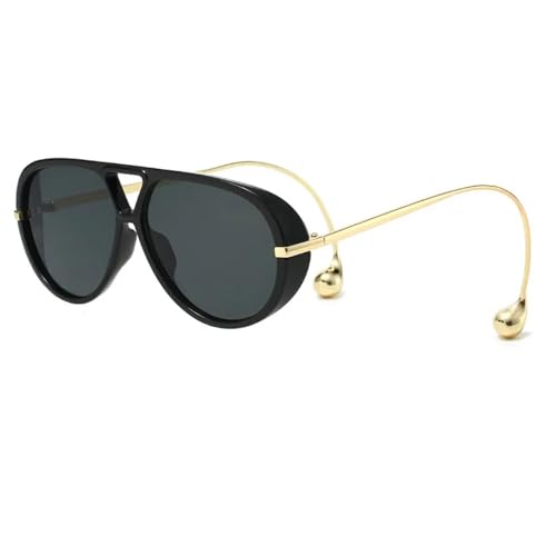 Lunettes de soleil vintage pour bloquer les reflets intenses avec style punk double pont