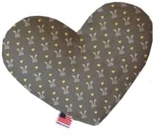 8" Grey Bunny Plush Bone for Pet, Dog, and Cat Easter - Ultra-Soft Handmade Toy for Fetch and Snuggles