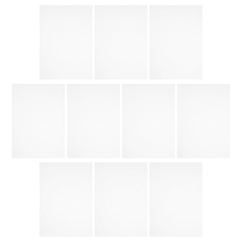 ASAKKURA Láminas de Plástico Pvc Transparentes A4 0,3 Mm 10 Piezas Resistentes al Fuego para Manualidades, Marcos de Fotos, Señalización y Proyectos DIY