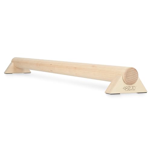 4FIZJO Holzbalken für Gleichgewichtstraining 100 cm Balance Beam aus Holz Fußtrainer Schwebebalken für Zuhause Balancierbalken Beam. Gymnastics Sport