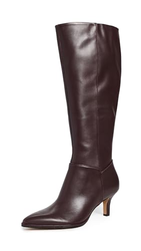 Dolce Vita Women's Aldy Boots, Mulberry Leather, Brown, 8 Medium US