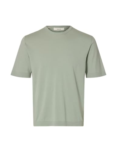 Slhtorino SS Knit Crew Neck t-shirt en maille homme col rond tendance